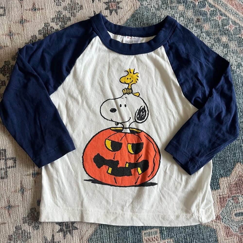 Hanna Andersson Peanuts Snoopy Halloween Shirt Size 2T